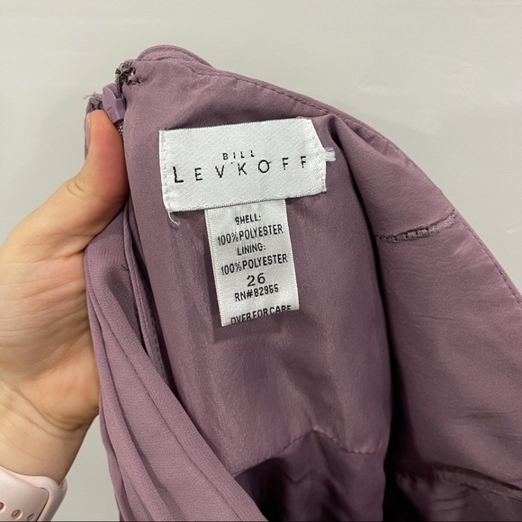 Bill Levkoff Sleeveless Maxi Dress Gown Bridesmaid - Picture 4 of 9